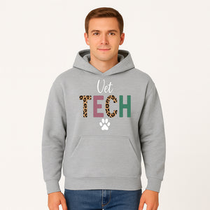 Vet Tech Neon Sign with Leopard Print Letters, Veterinary Decor, Animal Clinic Wall Art, Modern Pet Care Decoration - Hoodie 1758347427976.jpg