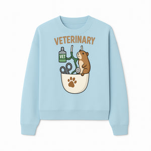Veterinary Care Design with Guinea Pig and Medical Tools - Perfect for Animal Lovers and Vet Professionals - Sweatshirt 1758347428039.jpg