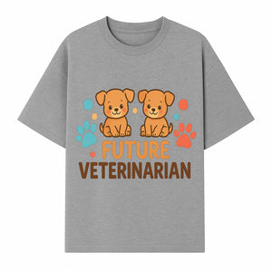 Cute Future Veterinarian Puppy T-shirt, Kids Animal Lover Gift, Dog Theme Graphic Tee, Pet Care Enthusiast Apparel - T-shirt 1758347428061.jpg