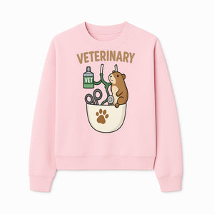 Veterinary Care Design with Guinea Pig and Medical Tools - Perfect for Animal Lovers and Vet Professionals - Sweatshirt 1758347428181.jpg