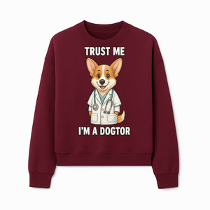 Corgi Doctor T-Shirt - Trust Me I'm a Dogtor Fun Pet Lover Gift, Cute Animal Medical Theme Apparel for Dog Owners - Sweatshirt 1758347428187.jpg