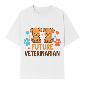 Cute Future Veterinarian Puppy T-shirt, Kids Animal Lover Gift, Dog Theme Graphic Tee, Pet Care Enthusiast Apparel - T-shirt 1758347428197.jpg