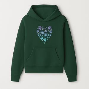 Heart-Shaped Paw Print Wall Art - Cute Pet Lover Decor for Dog and Cat Owners - Pastel Animal Design - Hoodie 1758347428246.jpg