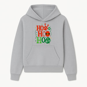 Festive Ho Ho Ho Christmas Wall Art with Snowflakes, Reindeer, and Santa Hat Design - Holiday Decor for Home or Office - Hoodie 1758347428296.jpg