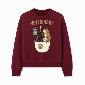Veterinary Care Design with Guinea Pig and Medical Tools - Perfect for Animal Lovers and Vet Professionals - Sweatshirt 1758347428308.jpg