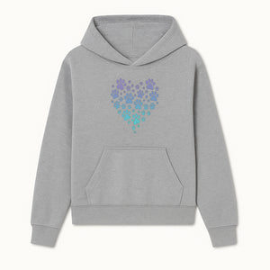 Heart-Shaped Paw Print Wall Art - Cute Pet Lover Decor for Dog and Cat Owners - Pastel Animal Design - Hoodie 1758347428413.jpg