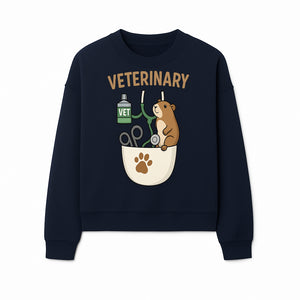Veterinary Care Design with Guinea Pig and Medical Tools - Perfect for Animal Lovers and Vet Professionals - Sweatshirt 1758347428431.jpg
