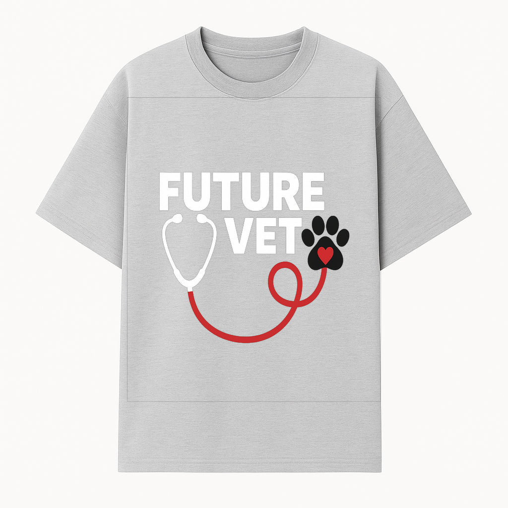 Future Vet Neon Sign - Stethoscope & Paw Heart Design - Perfect Gift for Aspiring Veterinarians - Pet Lovers Home Decor - T-shirt 1758347428471.jpg