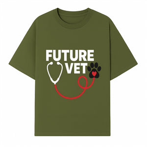 Future Vet Neon Sign - Stethoscope & Paw Heart Design - Perfect Gift for Aspiring Veterinarians - Pet Lovers Home Decor - T-shirt 1758347428846.jpg