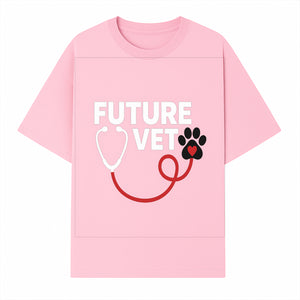 Future Vet Neon Sign - Stethoscope & Paw Heart Design - Perfect Gift for Aspiring Veterinarians - Pet Lovers Home Decor - T-shirt 1758347429250.jpg