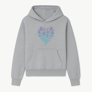 Heart-Shaped Paw Print Wall Art - Cute Pet Lover Decor for Dog and Cat Owners - Pastel Animal Design - Hoodie 1758347429297.jpg