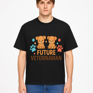 Cute Future Veterinarian Puppy T-shirt, Kids Animal Lover Gift, Dog Theme Graphic Tee, Pet Care Enthusiast Apparel - T-shirt 1758347429321.jpg