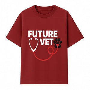 Future Vet Neon Sign - Stethoscope & Paw Heart Design - Perfect Gift for Aspiring Veterinarians - Pet Lovers Home Decor - T-shirt 1758347429390.jpg