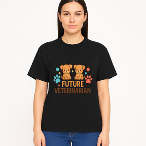 Cute Future Veterinarian Puppy T-shirt, Kids Animal Lover Gift, Dog Theme Graphic Tee, Pet Care Enthusiast Apparel - T-shirt 1758347429445.jpg