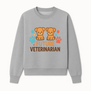Cute Future Veterinarian Puppy T-shirt, Kids Animal Lover Gift, Dog Theme Graphic Tee, Pet Care Enthusiast Apparel - Sweatshirt 1758347429584.jpg