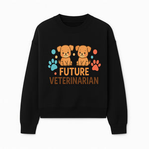 Cute Future Veterinarian Puppy T-shirt, Kids Animal Lover Gift, Dog Theme Graphic Tee, Pet Care Enthusiast Apparel - Sweatshirt 1758347429728.jpg