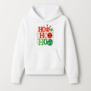 Festive Ho Ho Ho Christmas Wall Art with Snowflakes, Reindeer, and Santa Hat Design - Holiday Decor for Home or Office - Hoodie 1758347429888.jpg