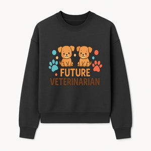 Cute Future Veterinarian Puppy T-shirt, Kids Animal Lover Gift, Dog Theme Graphic Tee, Pet Care Enthusiast Apparel - Sweatshirt 1758347429901.jpg