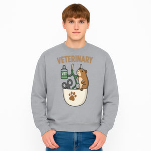 Veterinary Care Design with Guinea Pig and Medical Tools - Perfect for Animal Lovers and Vet Professionals - Sweatshirt 1758347429932.jpg