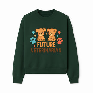 Cute Future Veterinarian Puppy T-shirt, Kids Animal Lover Gift, Dog Theme Graphic Tee, Pet Care Enthusiast Apparel - Sweatshirt 1758347430034.jpg