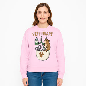 Veterinary Care Design with Guinea Pig and Medical Tools - Perfect for Animal Lovers and Vet Professionals - Sweatshirt 1758347430069.jpg