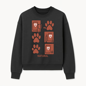 Pet Care Rubber Stamp Set - Paw Print & Vet Icons - Perfect for Dog Lover Crafts and Scrapbooking Projects - Natural Design - Sweatshirt 1758347430169.jpg