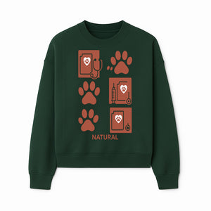 Pet Care Rubber Stamp Set - Paw Print & Vet Icons - Perfect for Dog Lover Crafts and Scrapbooking Projects - Natural Design - Sweatshirt 1758347430310.jpg