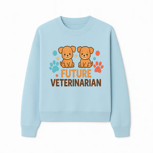 Cute Future Veterinarian Puppy T-shirt, Kids Animal Lover Gift, Dog Theme Graphic Tee, Pet Care Enthusiast Apparel - Sweatshirt 1758347430316.jpg