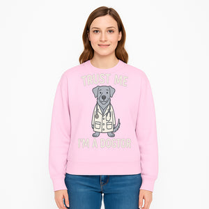 Funny Dog Doctor T-Shirt - 'Trust Me, I'm a Dogtor' - Cute Pet Lover Gift for Vet Students and Dog Owners - Sweatshirt 1758347430319.jpg