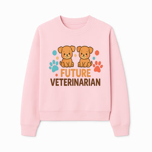 Cute Future Veterinarian Puppy T-shirt, Kids Animal Lover Gift, Dog Theme Graphic Tee, Pet Care Enthusiast Apparel - Sweatshirt 1758347430440.jpg