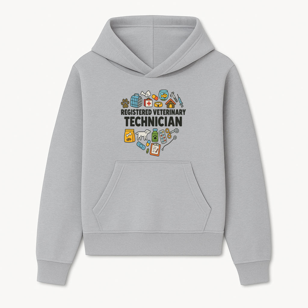 Registered Veterinary Technician Art Print - Pet Care, Animal Health, Veterinary Tools, Cute Dog & Cat Theme Decor - Hoodie 1758347430460.jpg