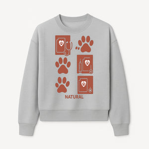 Pet Care Rubber Stamp Set - Paw Print & Vet Icons - Perfect for Dog Lover Crafts and Scrapbooking Projects - Natural Design - Sweatshirt 1758347430467.jpg