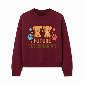 Cute Future Veterinarian Puppy T-shirt, Kids Animal Lover Gift, Dog Theme Graphic Tee, Pet Care Enthusiast Apparel - Sweatshirt 1758347430551.jpg