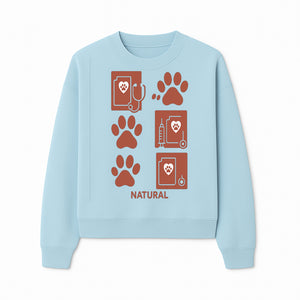 Pet Care Rubber Stamp Set - Paw Print & Vet Icons - Perfect for Dog Lover Crafts and Scrapbooking Projects - Natural Design - Sweatshirt 1758347430639.jpg