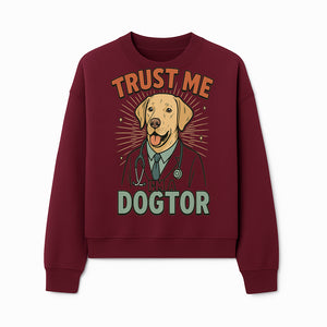 Funny Dog Doctor T-Shirt, Trust Me I'm A Dogtor, Cute Labrador Veterinary Humor Gift for Pet Lovers and Veterinarians - Sweatshirt 1758347430683.jpg