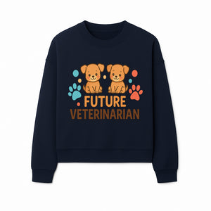 Cute Future Veterinarian Puppy T-shirt, Kids Animal Lover Gift, Dog Theme Graphic Tee, Pet Care Enthusiast Apparel - Sweatshirt 1758347430692.jpg