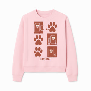 Pet Care Rubber Stamp Set - Paw Print & Vet Icons - Perfect for Dog Lover Crafts and Scrapbooking Projects - Natural Design - Sweatshirt 1758347430758.jpg