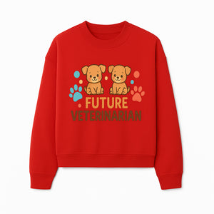 Cute Future Veterinarian Puppy T-shirt, Kids Animal Lover Gift, Dog Theme Graphic Tee, Pet Care Enthusiast Apparel - Sweatshirt 1758347430851.jpg