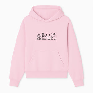 Cute Animal Clinic Logo with Dog, Cat, Rabbit, Stethoscope - Pet Care Illustration for Veterinarians and Animal Lovers - Hoodie 1758347431013.jpg