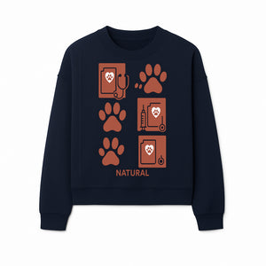 Pet Care Rubber Stamp Set - Paw Print & Vet Icons - Perfect for Dog Lover Crafts and Scrapbooking Projects - Natural Design - Sweatshirt 1758347431044.jpg