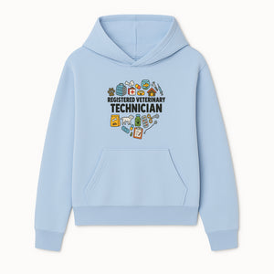 Registered Veterinary Technician Art Print - Pet Care, Animal Health, Veterinary Tools, Cute Dog & Cat Theme Decor - Hoodie 1758347431140.jpg