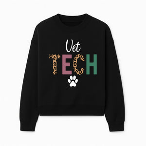 Vet Tech Neon Sign with Leopard Print Letters, Veterinary Decor, Animal Clinic Wall Art, Modern Pet Care Decoration - Sweatshirt 1758347431231.jpg