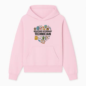 Registered Veterinary Technician Art Print - Pet Care, Animal Health, Veterinary Tools, Cute Dog & Cat Theme Decor - Hoodie 1758347431282.jpg