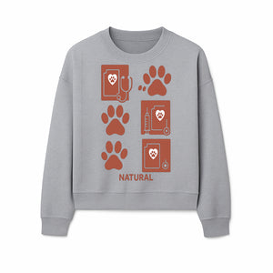 Pet Care Rubber Stamp Set - Paw Print & Vet Icons - Perfect for Dog Lover Crafts and Scrapbooking Projects - Natural Design - Sweatshirt 1758347431286.jpg