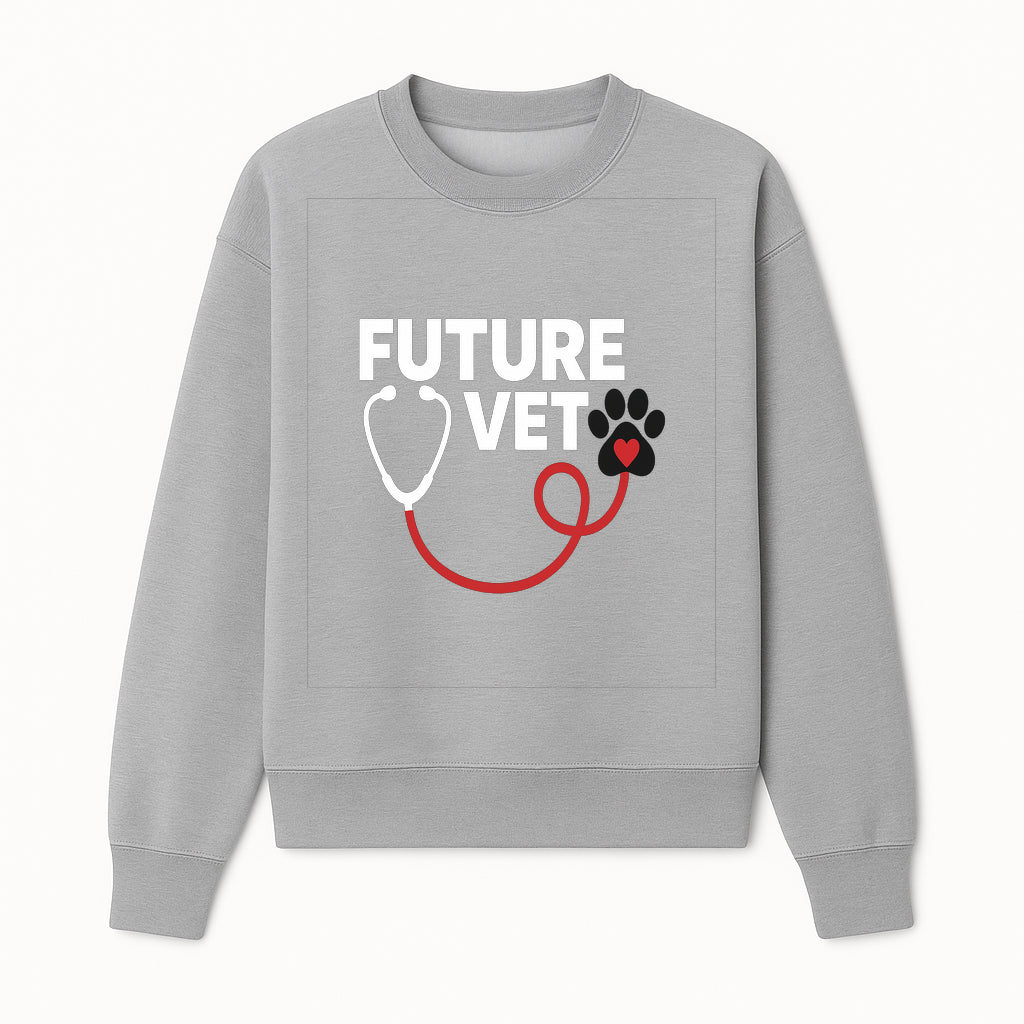 Future Vet Neon Sign - Stethoscope & Paw Heart Design - Perfect Gift for Aspiring Veterinarians - Pet Lovers Home Decor - Sweatshirt 1758347431305.jpg
