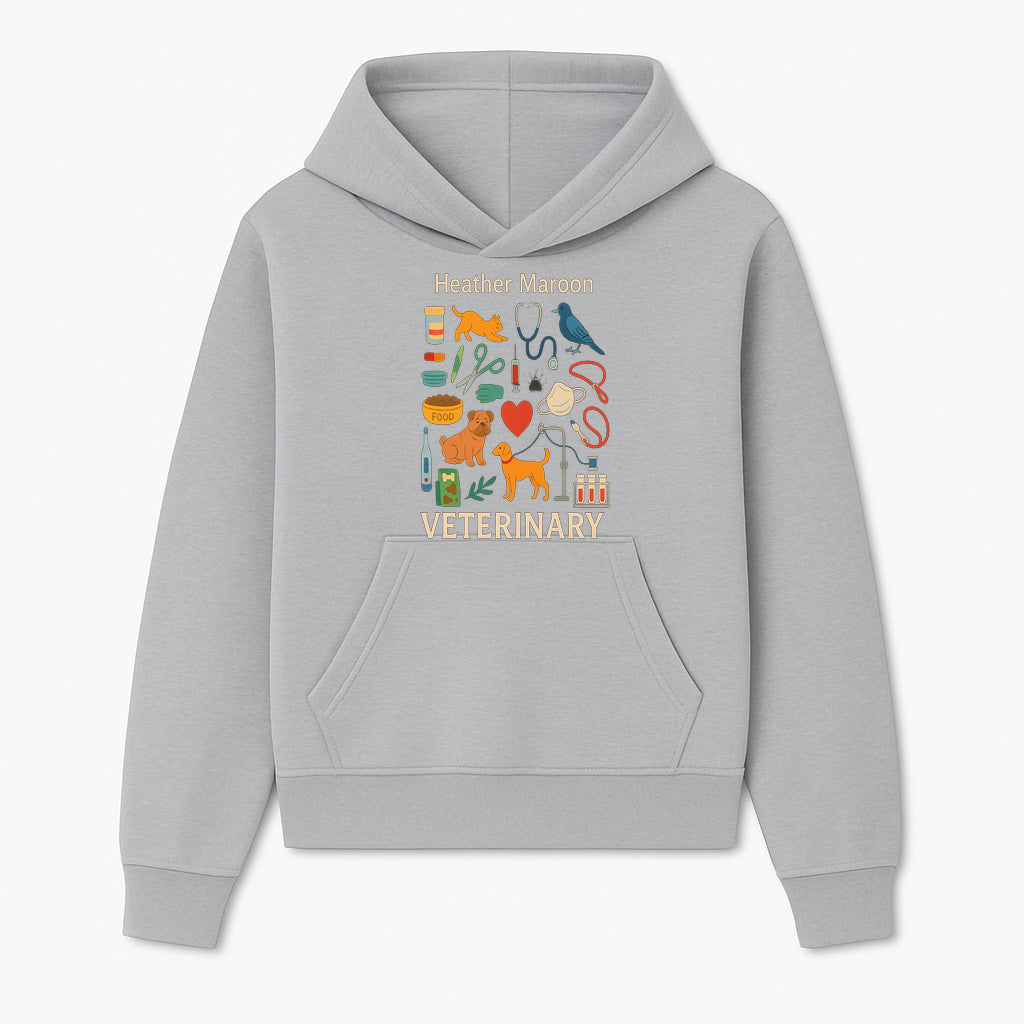 Veterinary Themed Art Print with Pets, Medical Tools, and Colors - Ideal for Animal Lovers and Veterinary Professionals - Hoodie 1758347431345.jpg