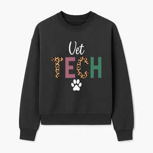 Vet Tech Neon Sign with Leopard Print Letters, Veterinary Decor, Animal Clinic Wall Art, Modern Pet Care Decoration - Sweatshirt 1758347431356.jpg
