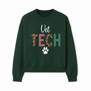 Vet Tech Neon Sign with Leopard Print Letters, Veterinary Decor, Animal Clinic Wall Art, Modern Pet Care Decoration - Sweatshirt 1758347431457.jpg