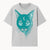 Geometric Cat Art Print with Moon Accent | Teal Abstract Cat Design | Modern Wall Decor for Cat Lovers and Home Aesthetics - T-shirt 1758347431558.jpg