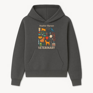 Veterinary Themed Art Print with Pets, Medical Tools, and Colors - Ideal for Animal Lovers and Veterinary Professionals - Hoodie 1758347431588.jpg